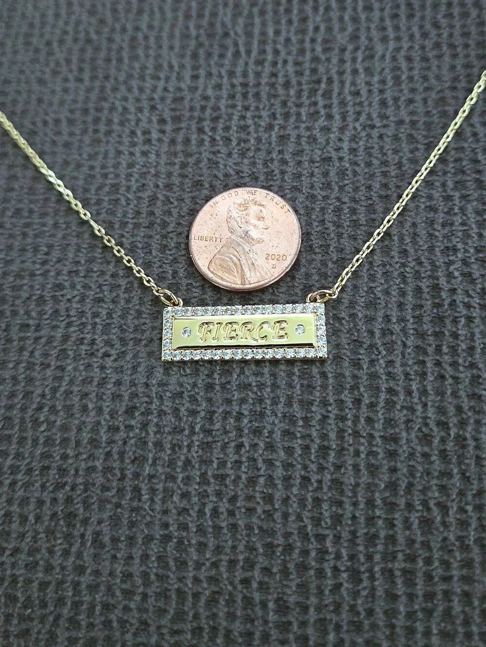 Lulu DK "Fierce"💪 Stationary Bar Necklace - Picture 9 of 16